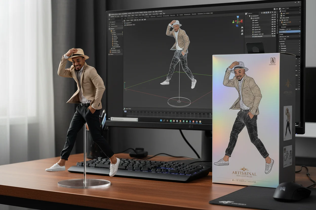 AI action figure generator | Create 3D models after