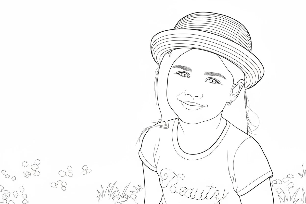 AI coloring page generator after